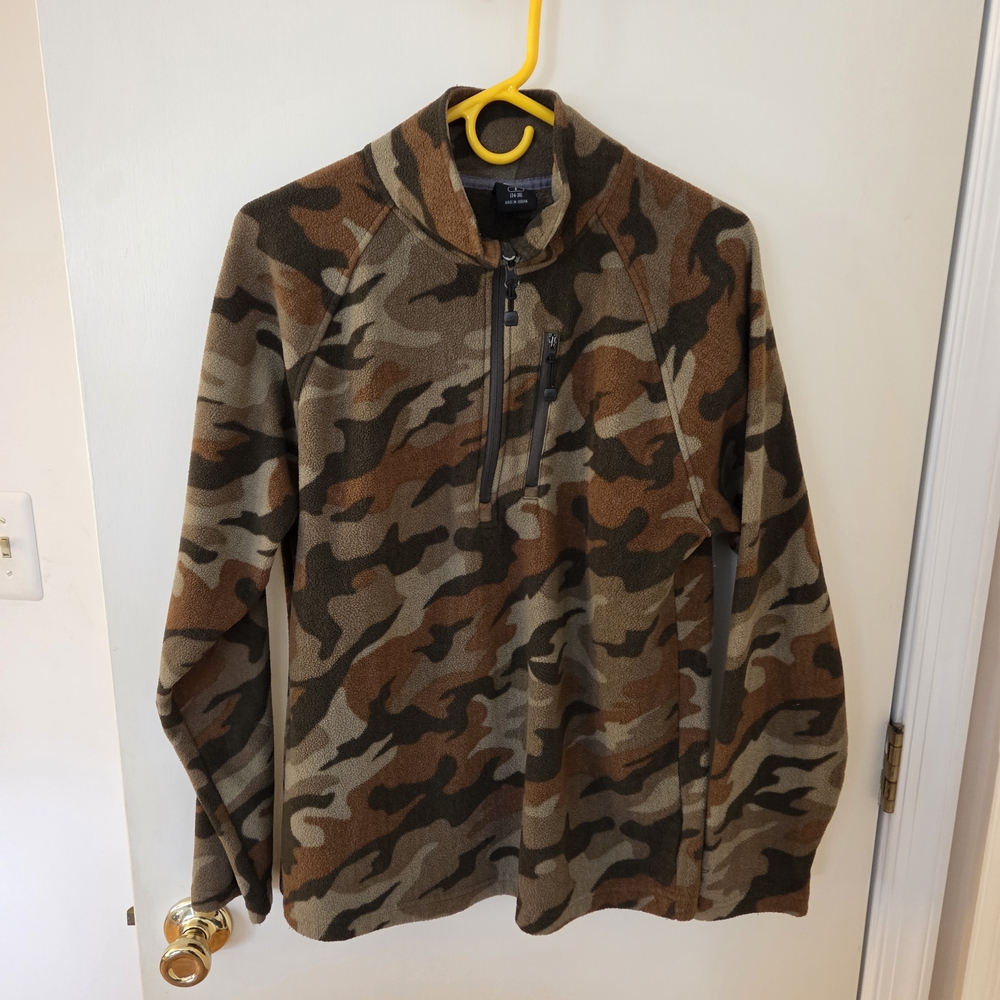 Camouflage Quarter-Zip Pullover